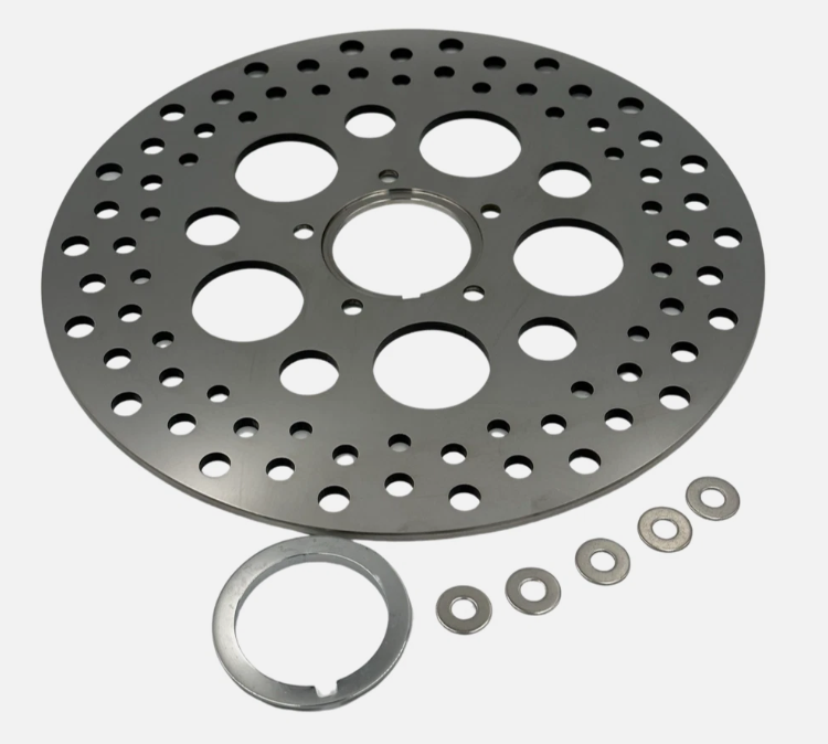 360 TWIN POLISHED FRONT BRAKE ROTOR HARLEY DAVIDSON