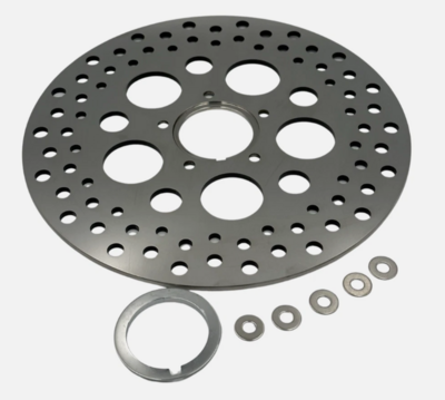 360 TWIN POLISHED FRONT BRAKE ROTOR HARLEY DAVIDSON